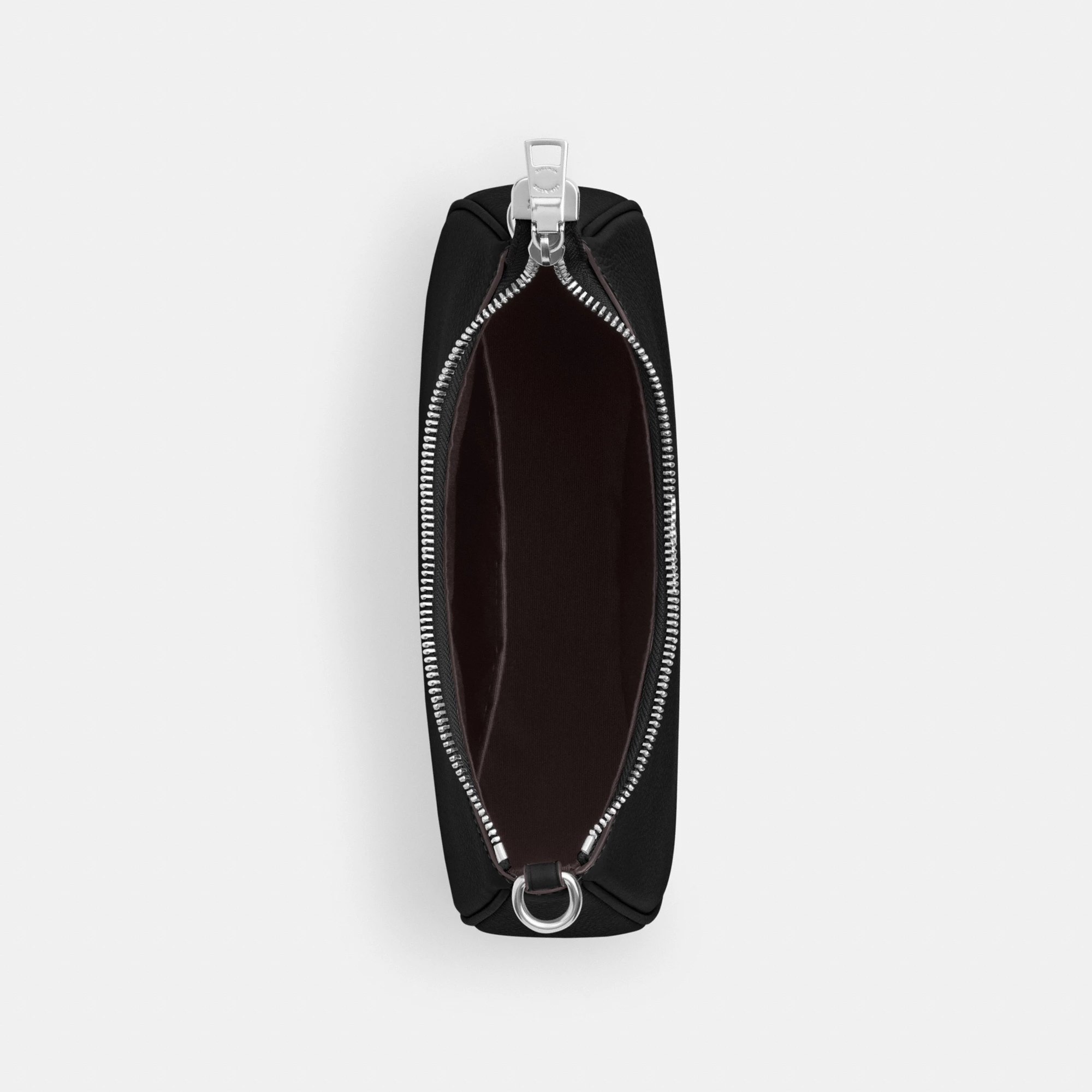 COACH®,Teri Shoulder Bag,Shoulder Bag,Chain Detail,Metal,Logo,Casual,Black,Inside View,Top View