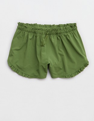OFFLINE By Aerie 2" Ruffle Hot Stuff Short - Olive Moss