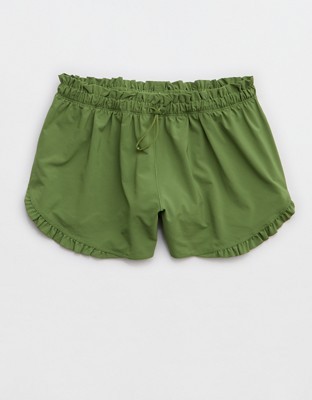 OFFLINE By Aerie 2" Ruffle Hot Stuff Short - Olive Moss