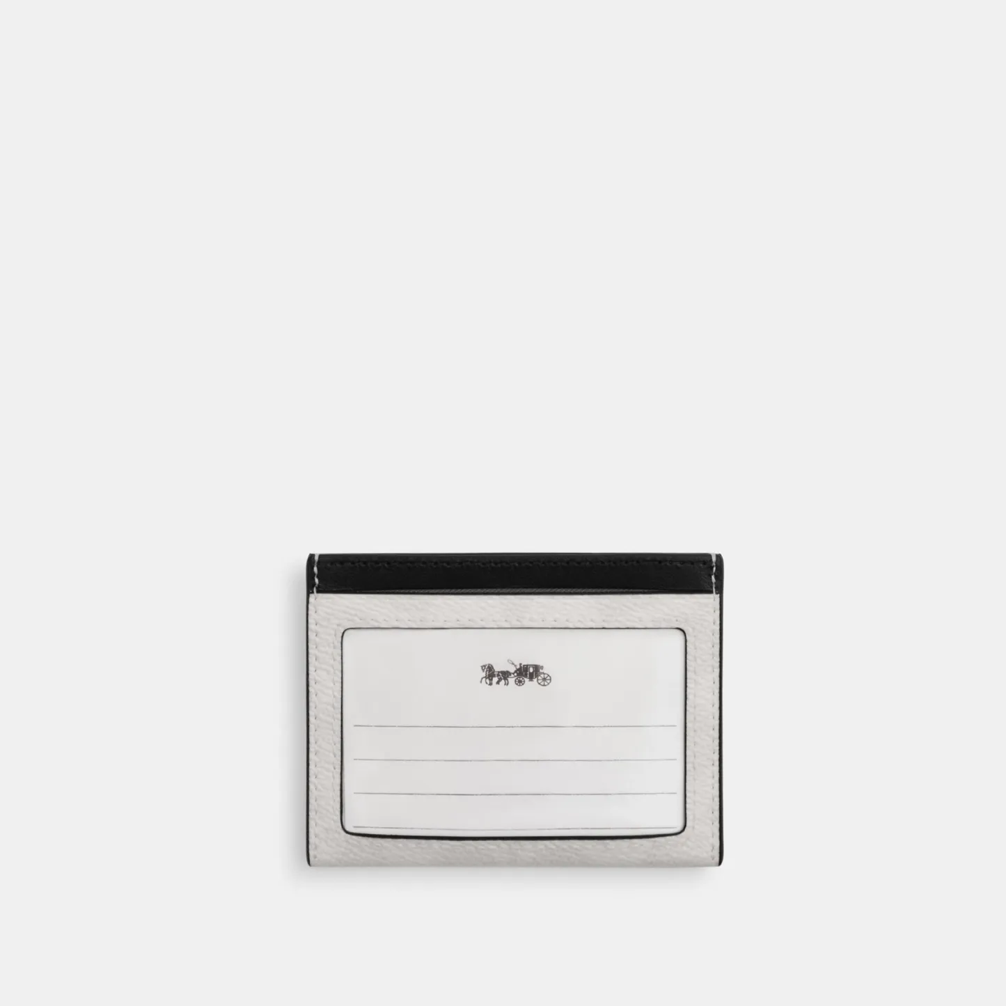 COACH®,Slim Id Card Case In Signature Canvas,Card Case,Color Block,Casual, Father's Day,Multi Color,Back View