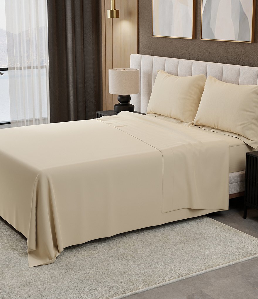 Noble Excellence 500 Thread-Count Egyptian Cotton Sheet Set - Sand - view 18