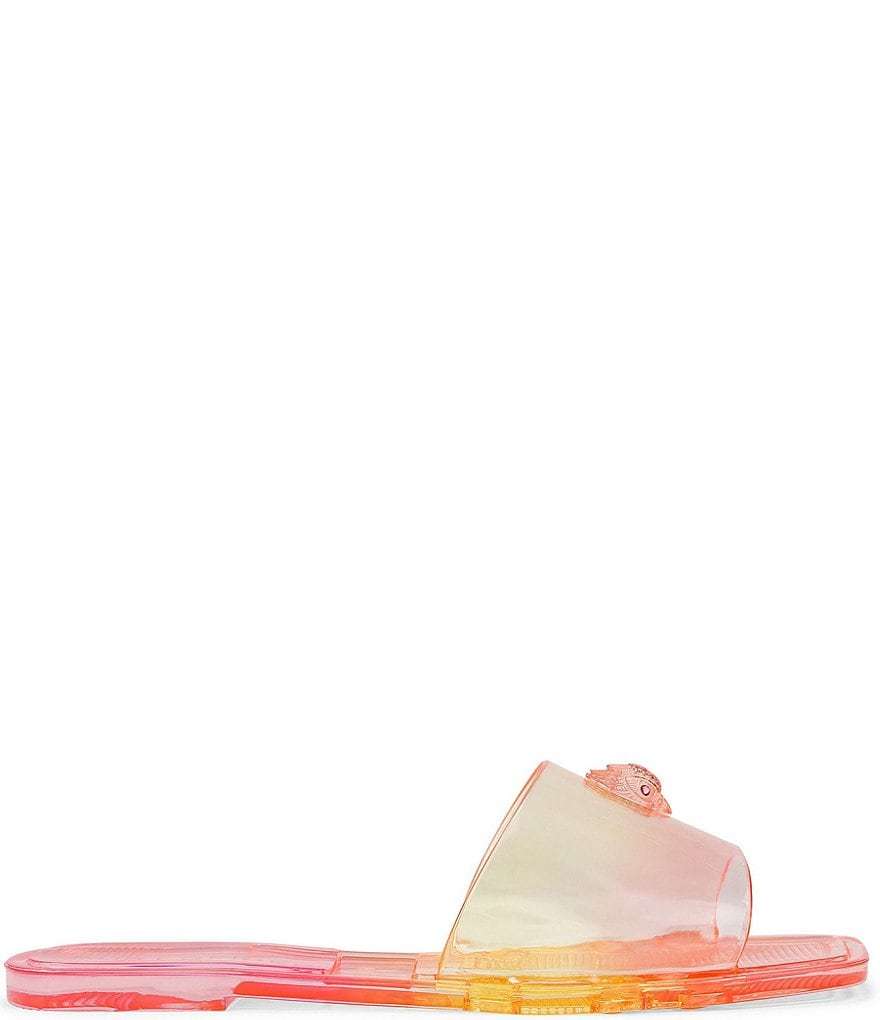 Kurt Geiger London Maddison Jelly Ombre Logo Ornament Slide Sandals - Pink Combo - view 7