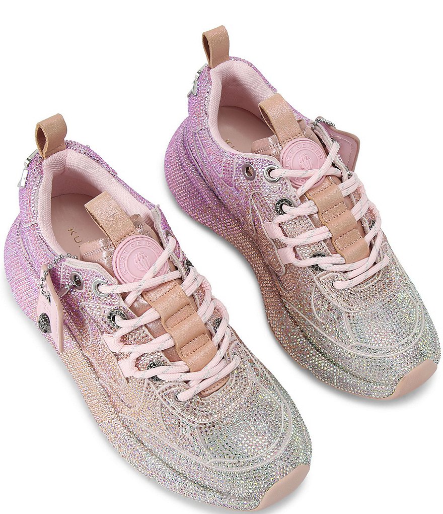 Kurt Geiger London Kurt Runner Crystal Embellished Runner Platform Sneakers - Pink - view 2