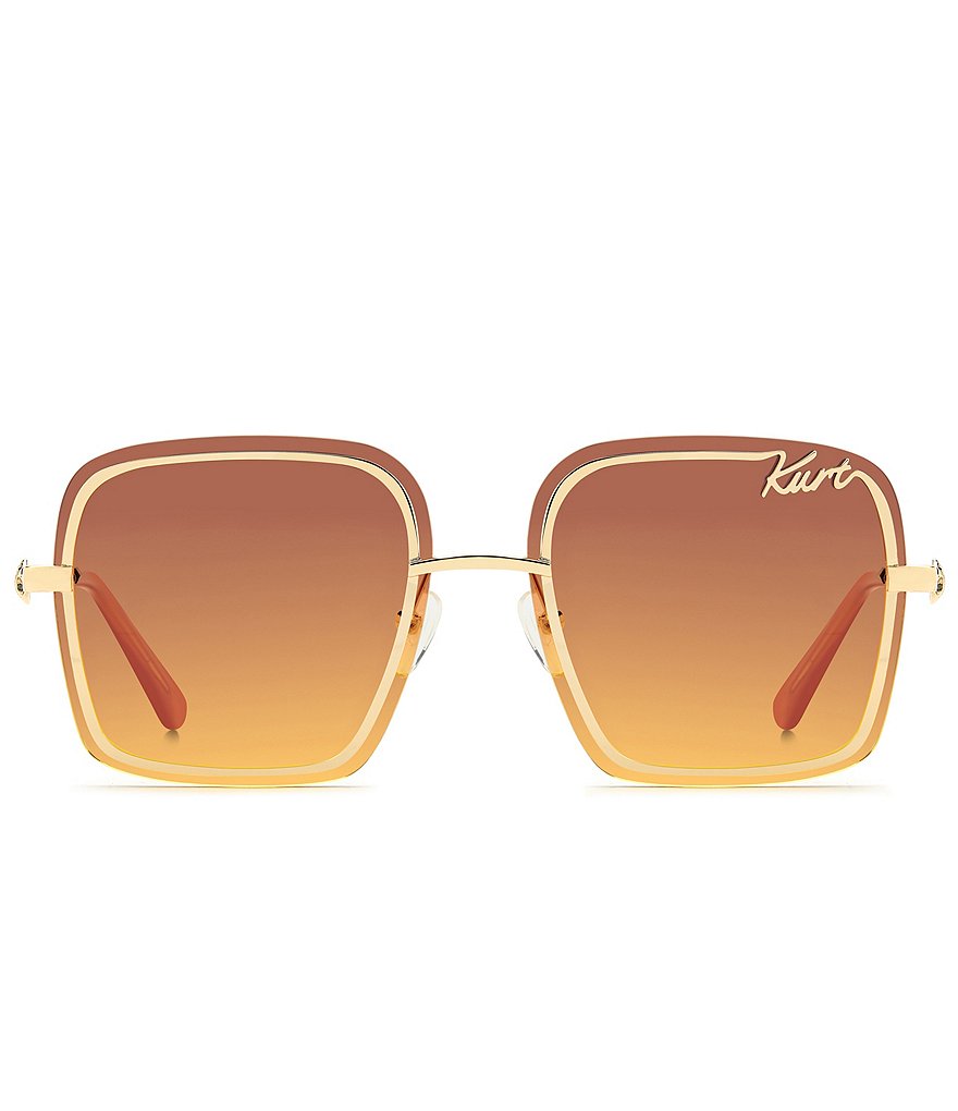 Kurt Geiger London Women's KGL1059 61mm Square Sunglasses - Gold - view 2