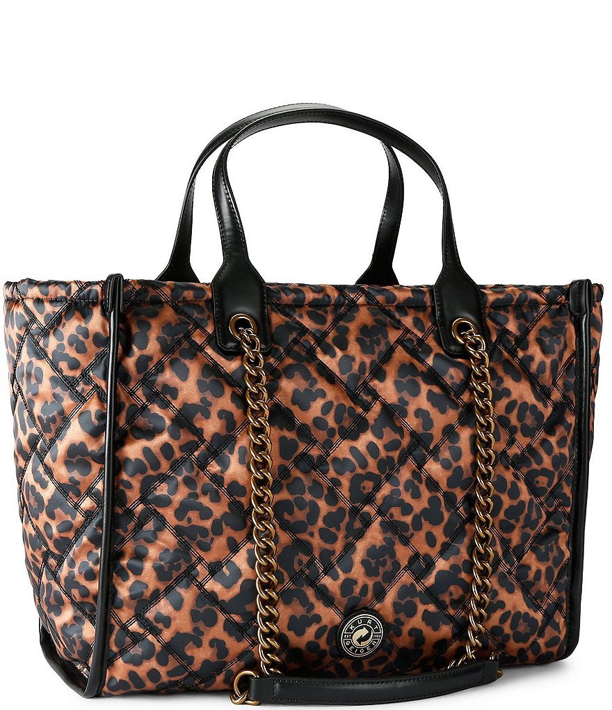 Kurt Geiger London Hoxton Animal Print Shopper Tote Bag - Brown - view 2
