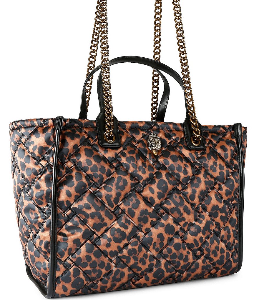 Kurt Geiger London Hoxton Animal Print Shopper Tote Bag - Brown - view 3