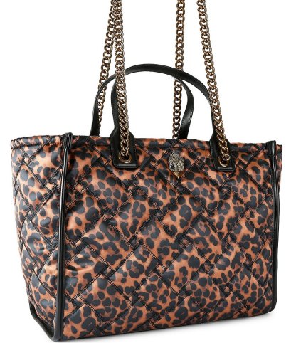Kurt Geiger London Hoxton Animal Print Shopper Tote Bag - Brown - view 3