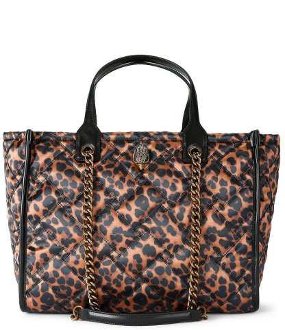 Kurt Geiger London Hoxton Animal Print Shopper Tote Bag - Brown - view 1