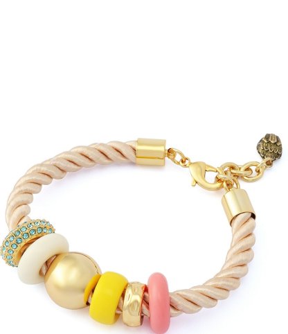 Kurt Geiger London Signature Beaded Cord Resort Line Bracelet - Multi - view 2