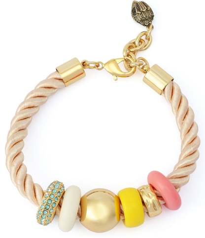Kurt Geiger London Signature Beaded Cord Resort Line Bracelet - Multi - view 1