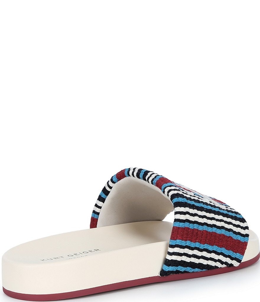 Kurt Geiger London Men's Kurt Script Pool Slide Sandals - Red - view 2