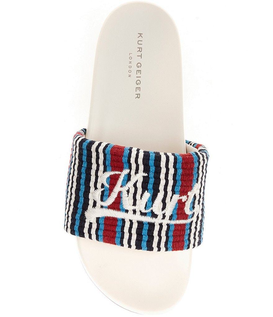 Kurt Geiger London Men's Kurt Script Pool Slide Sandals - Red - view 5