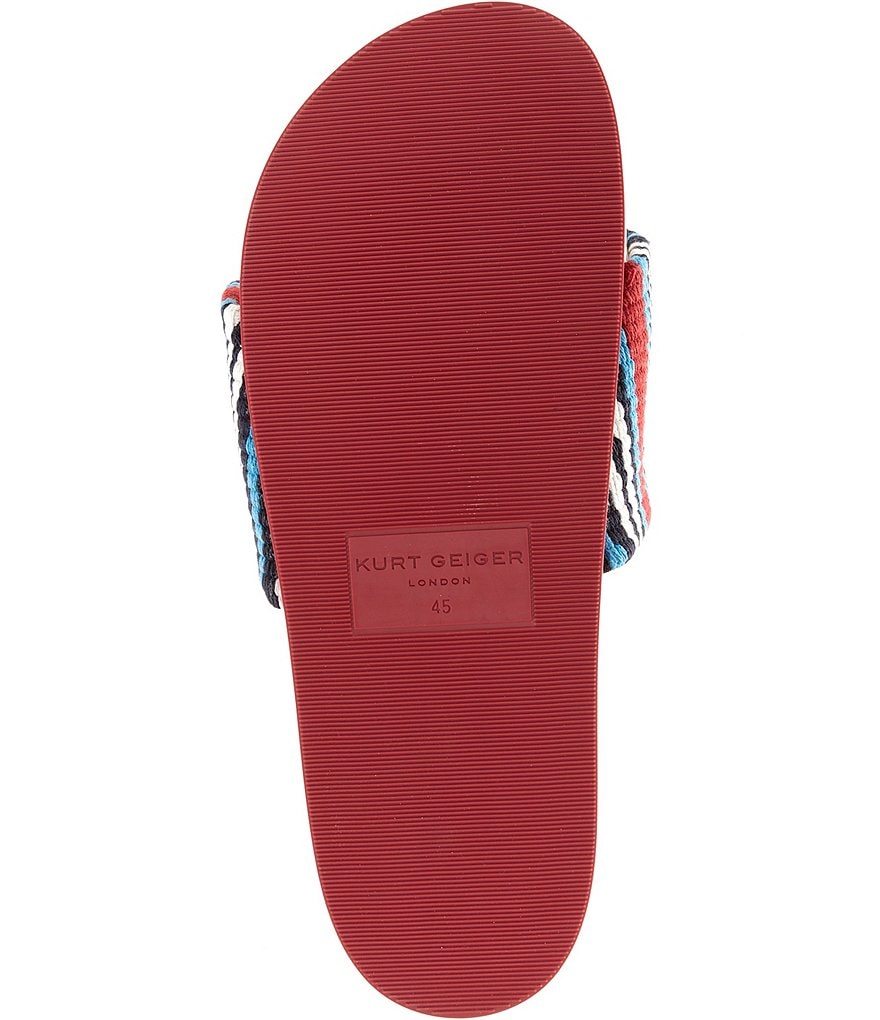 Kurt Geiger London Men's Kurt Script Pool Slide Sandals - Red - view 6