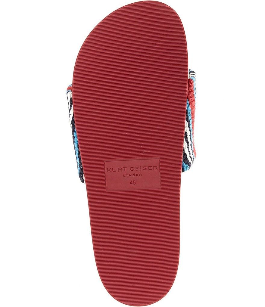 Kurt Geiger London Men's Kurt Script Pool Slide Sandals - Red - view 6