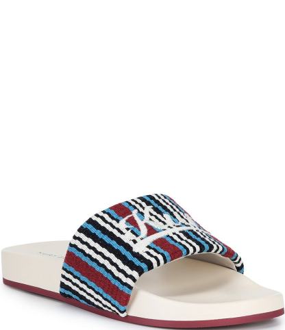 Kurt Geiger London Men's Kurt Script Pool Slide Sandals - Red - view 1