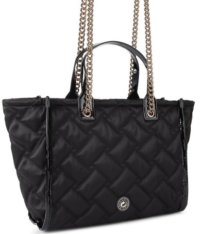 Kurt Geiger London Hoxton Large Quilted East-West Shopper Tote Bag - Black - view 2