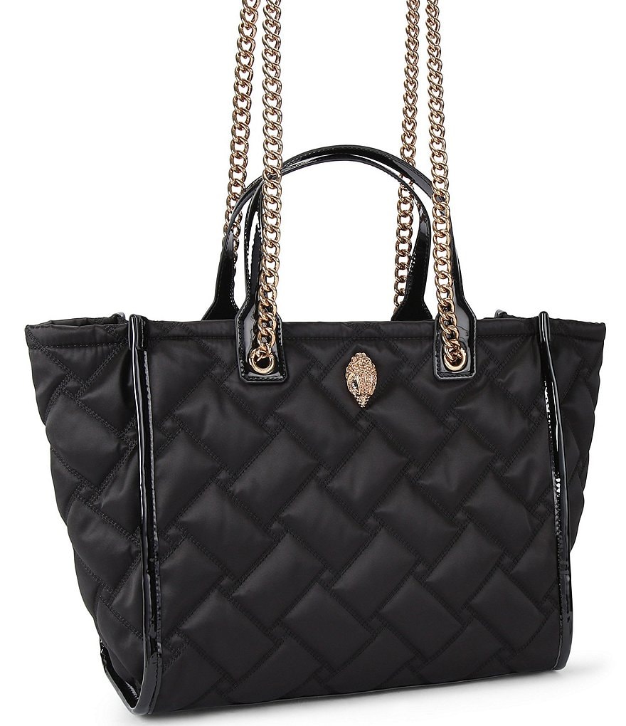Kurt Geiger London Hoxton Large Quilted East-West Shopper Tote Bag - Black - view 3