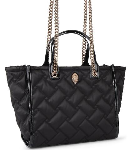 Kurt Geiger London Hoxton Large Quilted East-West Shopper Tote Bag - Black - view 3