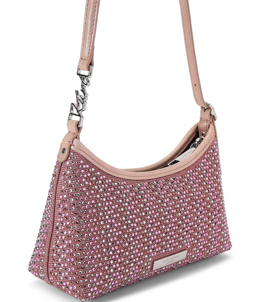 Kurt Geiger London Kurt Rhinestone Sling Shoulder Bag - Pink - view 3