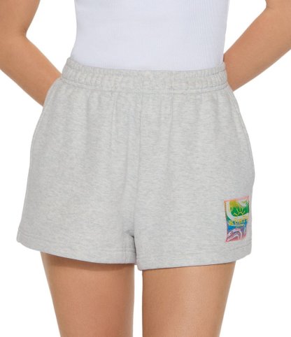 Kurt Geiger London Kurt's Cabana Cotton Fleece Coordinating Shorty Shorts - Grey - view 1