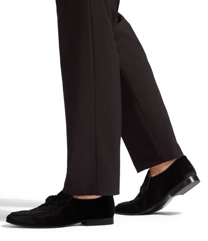 Kurt Geiger London Men's Hugh Quilted Velvet Drenched Logo Ornament Slip On Loafers - Charcoal - view 7