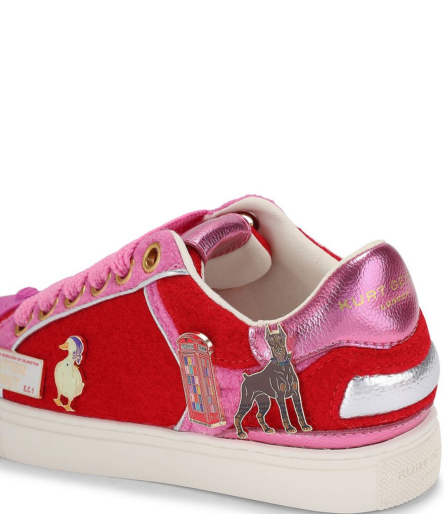 Kurt Geiger London Southbank Tag KG Logo SlimOrnament Platform Sneakers - Red - view 2