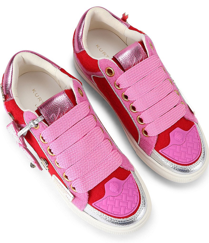 Kurt Geiger London Southbank Tag KG Logo SlimOrnament Platform Sneakers - Red - view 4