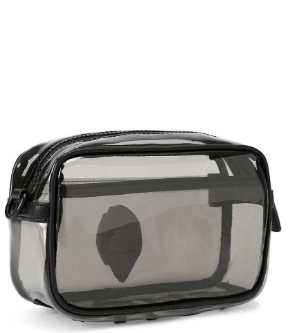 Kurt Geiger London Vinyl Kensington Small Clear Camera Crossbody Bag - Black - view 2
