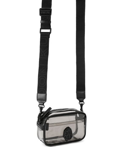 Kurt Geiger London Vinyl Kensington Small Clear Camera Crossbody Bag - Black - view 4