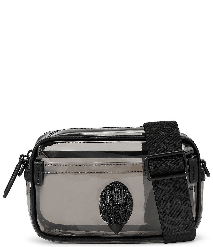 Kurt Geiger London Vinyl Kensington Small Clear Camera Crossbody Bag - Black - view 1