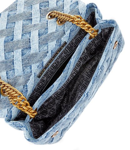 Kurt Geiger London Large Kensington Denim Top Handle Shoulder Bag - Denim - view 3