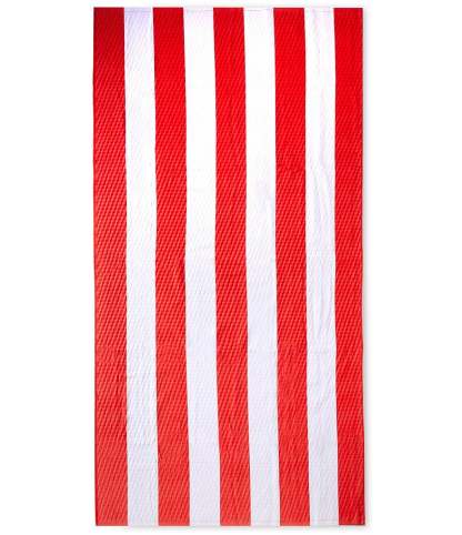 Noble Excellence Summer Shop Collection Striped Beach Towel - Red - view 1
