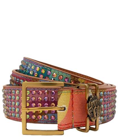 Kurt Geiger London 1.18#double; Swirl Hotfix Embellished Belt - Rainbow - view 1