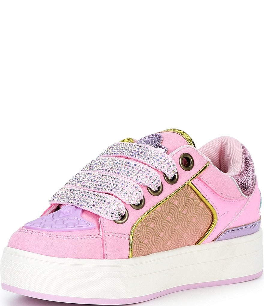 Kurt Geiger London Girls' Southbank Tag Sneakers (Youth) - Pink/Neon Multi - view 4