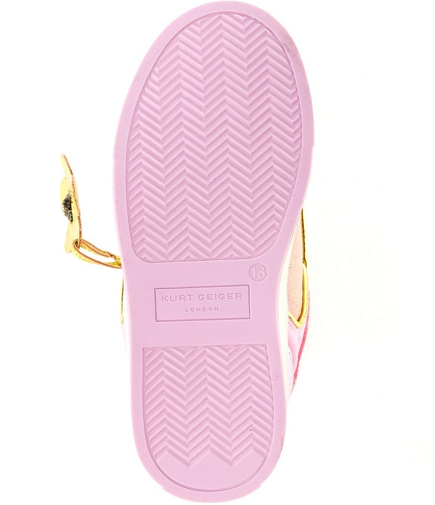 Kurt Geiger London Girls' Southbank Tag Sneakers (Youth) - Pink/Neon Multi - view 6