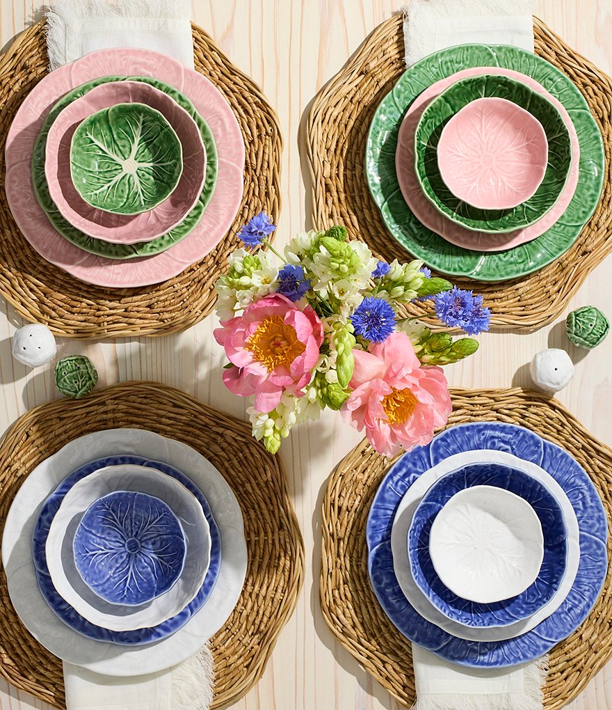 Southern Living Cabbage Mini Bowls, Set of 2 - Blue - view 3