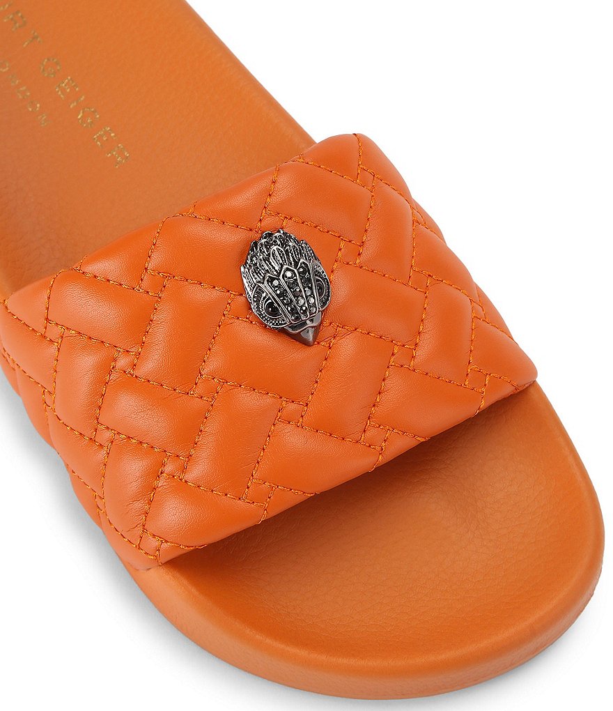 Kurt Geiger London Meena Signature Eagle Ornament Pool Slide Sandals - Rust/Copper - view 35