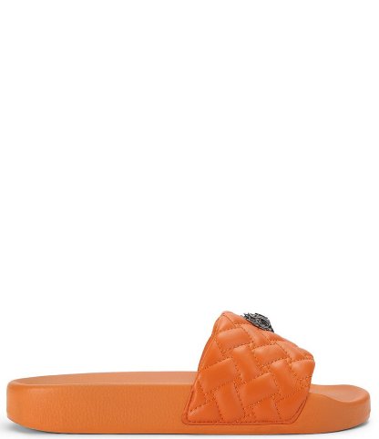 Kurt Geiger London Meena Signature Eagle Ornament Pool Slide Sandals - Rust/Copper - view 33
