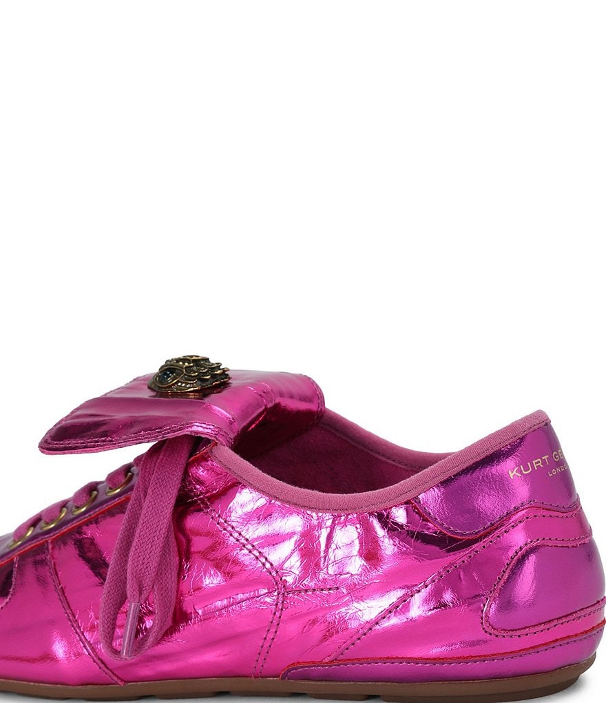 Kurt Geiger London Wembley Metallic Logo Ornament Leather Sneakers - Pink - view 2