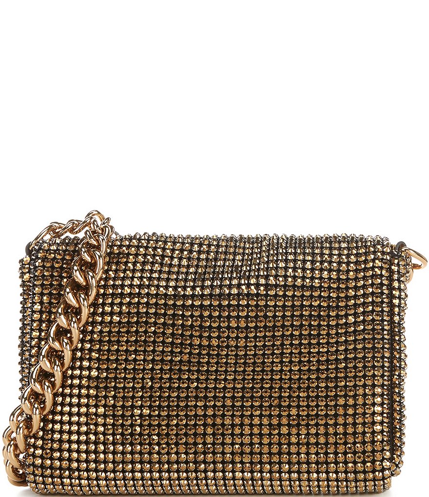 Kurt Geiger London Rhinestone Gold Small Party Shoulder Bag - Gold - view 2