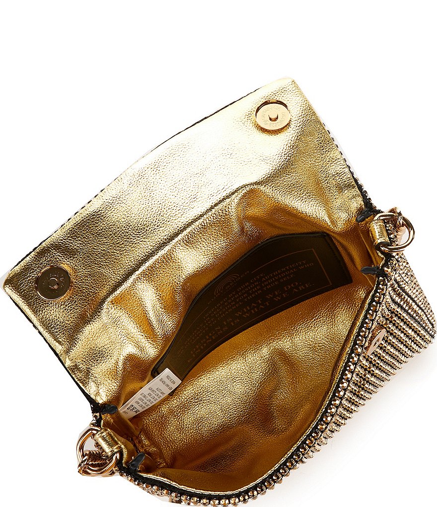 Kurt Geiger London Rhinestone Gold Small Party Shoulder Bag - Gold - view 3