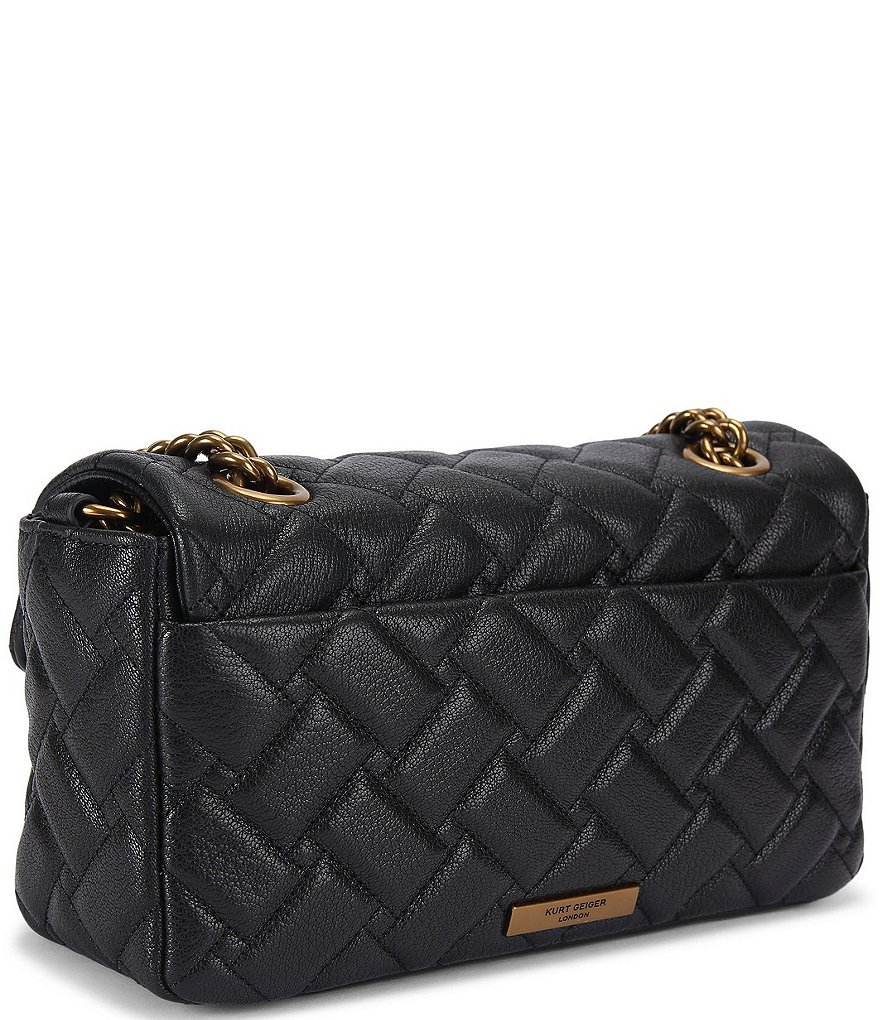 Kurt Geiger London Pimlico Quilted Shoulder Crossbody Bag - Black - view 8