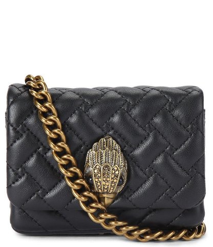 Kurt Geiger London Nano Kensington Kurt Quilted Crossbody Bag - Black - view 1