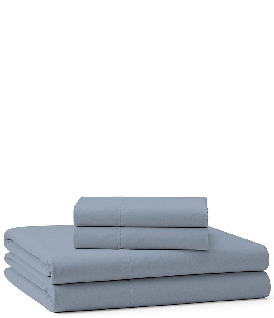 Noble Excellence 500 Thread-Count Egyptian Cotton Sheet Set - Dusty Blue - view 12
