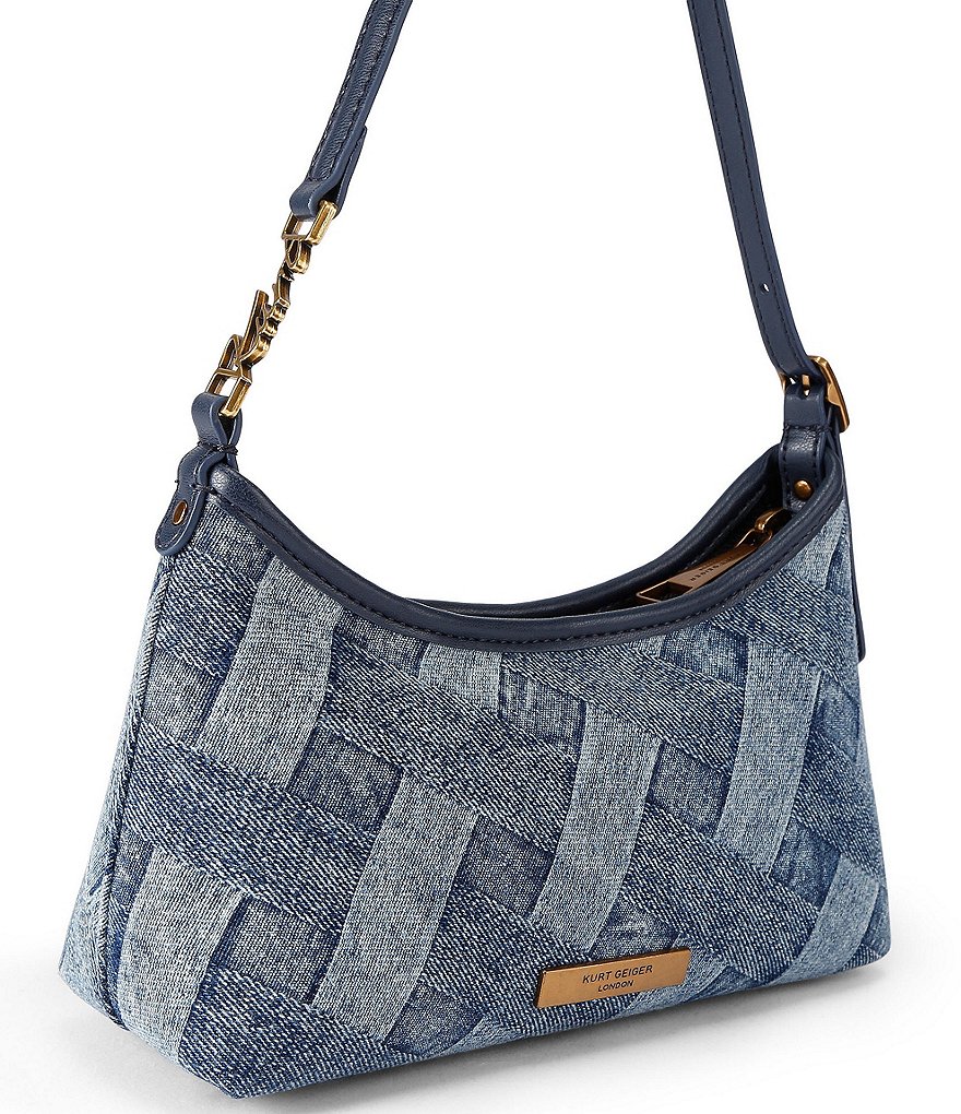 Kurt Geiger London Kurt Woven Denim Sling Shoulder Bag - Denim - view 2