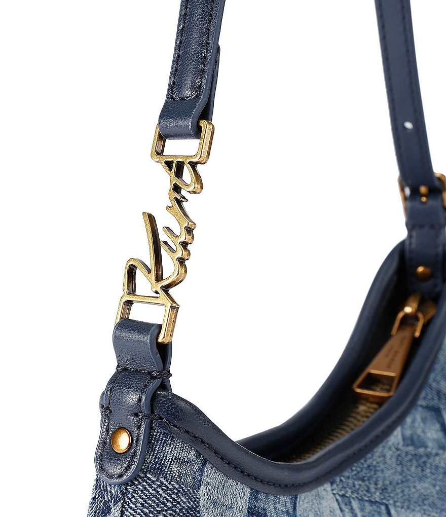 Kurt Geiger London Kurt Woven Denim Sling Shoulder Bag - Denim - view 4
