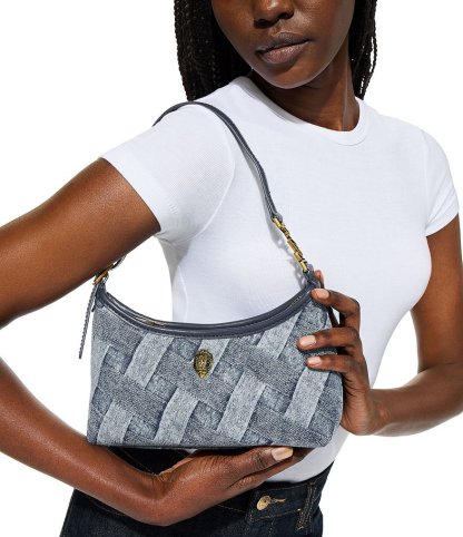 Kurt Geiger London Kurt Woven Denim Sling Shoulder Bag - Denim - view 5