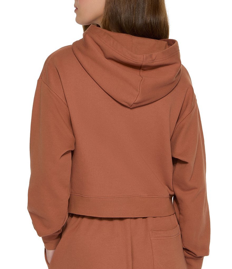 Kurt Geiger London Kurt's Cabana Long Sleeve Pullover Coordinating Hoodie - Rust - view 2