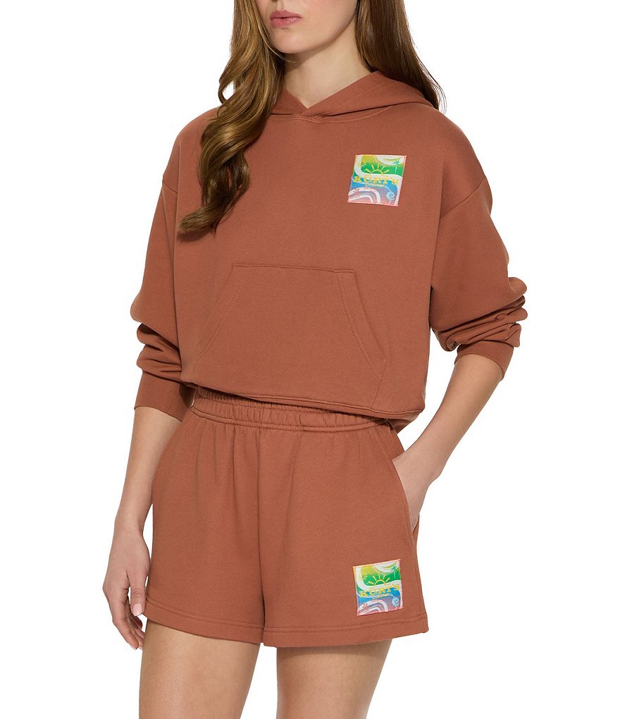 Kurt Geiger London Kurt's Cabana Long Sleeve Pullover Coordinating Hoodie - Rust - view 3