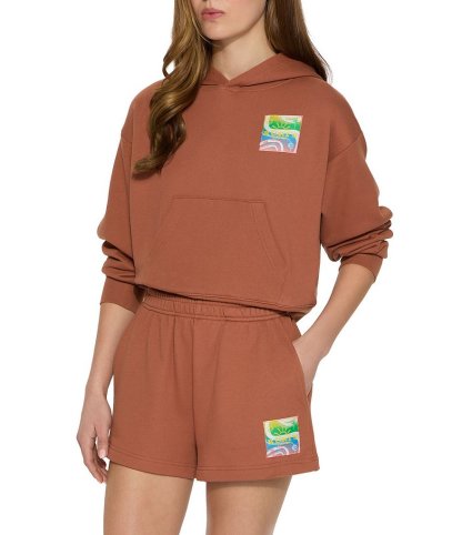 Kurt Geiger London Kurt's Cabana Long Sleeve Pullover Coordinating Hoodie - Rust - view 3